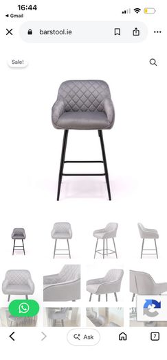3 x bar stools/chairs for kitchen island