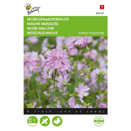 Buzzy Musk Mallow Pink Seeds 0.5g | Sow in July - August
