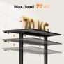 Height-Adjustable Electric Desk, 140x80 cm Sit-Stand Office Desk, Computer Desk Image 6
