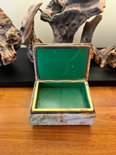Vintage Italian Oynx Jewellery Box