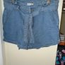 Primark Denim Co High Waist Paperbag Denim Shorts with Belt Image 4