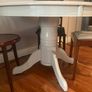 French Grey Round Dining Table Image 3