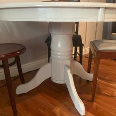 French Grey Round Dining Table