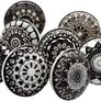 10 x Mix Vintage Look Flower Ceramic Knobs Door Handle Cabinet Drawer Cupboard Pull (FREE POSTAGE) Image 3
