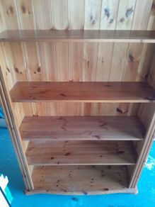pine bookshelf
