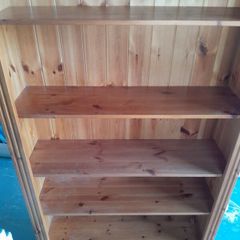 pine bookshelf