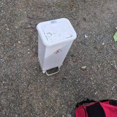 white bin