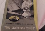 His Master's Voice, Catalogue 1954/5
