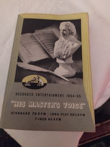 His Master's Voice, Catalogue 1954/5