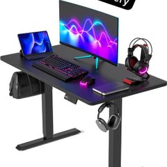 Electric Standing Desk For Gaming 100 x 60 cm Heigh Adjustable Stand up
