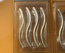Brushed nickel handles x 16