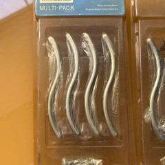 Brushed nickel handles x 16