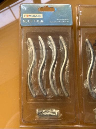 Brushed nickel handles x 16