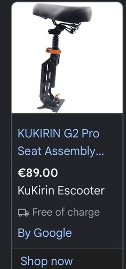Kukurin G2 Pro seat