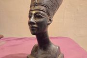 Egyptian Queen Nefertiti Bust Carved Stone
