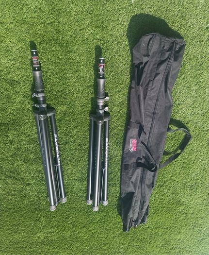 Ultimate Support TS-100B Air-Powered Speaker Stands (Pair) w/ Gator Carry Bag
