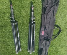 Ultimate Support TS-100B Air-Powered Speaker Stands (Pair) w/ Gator Carry Bag