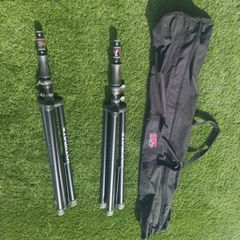 Ultimate Support TS-100B Air-Powered Speaker Stands (Pair) w/ Gator Carry Bag