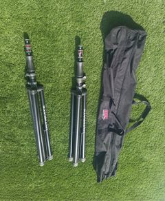 Ultimate Support TS-100B Air-Powered Speaker Stands (Pair) w/ Gator Carry Bag