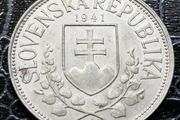 1941 Slovakia 20 Korun St. Cyril and St. Methodius Silver coin