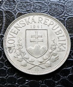 1941 Slovakia 20 Korun St. Cyril and St. Methodius Silver coin