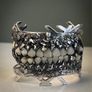 Alternative Industrial Wearable Art Soldered Teeth Cuff Bracelet Weirdos Gift Image 2