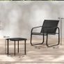 Three-Piece Garden Seating Set - Black Image 5