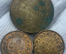 India 1928 1/12 Anna x2 looks uncirculated & 1939 1/4 Anna
