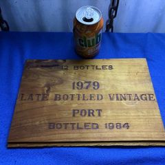 Vintage wooden Port plaque