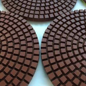 3 Step Wet Polishing Pads For Granite + Free Backer