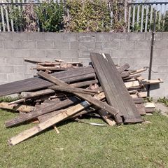 Timber decking and handrail
