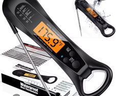 Meat probe thermometer digital display