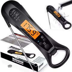 Meat probe thermometer digital display