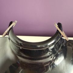 Natural Diamond Loop Earrings
