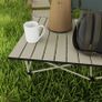 Two-Seater Portable Aluminium Table, with Roll-Up Tabletop and Bag - Khaki Image 5