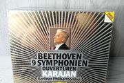 Beethoven 9 Symphonien Ouverturen Karajan 6 Cd Boxset 1986 - V.rare Retro Music
