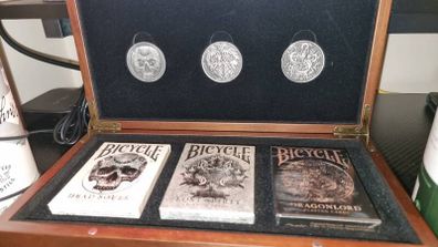 Bicyce card box set with coins LIMITED EDITION