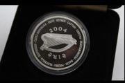 2004 ireland. 925 sterling silver proof 10 euro 10 coin celtic swan, eu (28g)