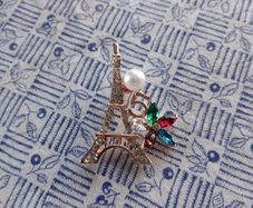 Eiffel Tower Brooch