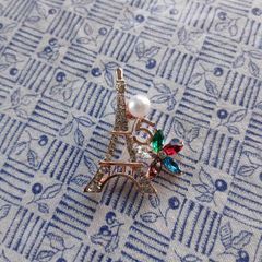 Eiffel Tower Brooch