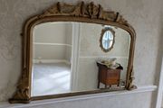 Vintage gold ornate wall mirror