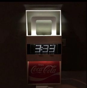 Coca Cola Everbrite Clock Rare New Year 1977