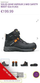 Work Boots Size 8 Sold Gear Vapour Brand New