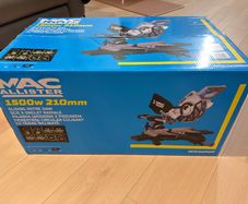 MACallister sliding mitre saw,with receipt from B&Q ,used for one apartment flooring.(No Delivery)