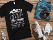 Fast & Furious Anniversary 19 Years Fast Saga T-Shirt movie T-Shirt