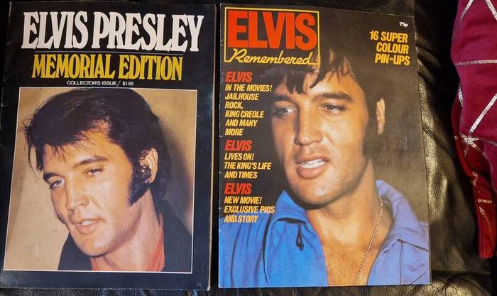 Two Rare Vintage Elvis Presley Magazines Elvis Remembered  & Memorial Edition !