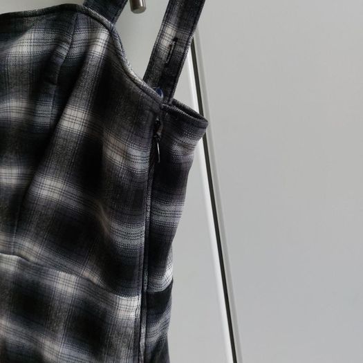 Hollister Black Gingham Mini Dress