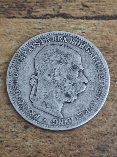 Austria, 1 Corona 1893 Silver Coin, Franz Joseph I - free standard postage