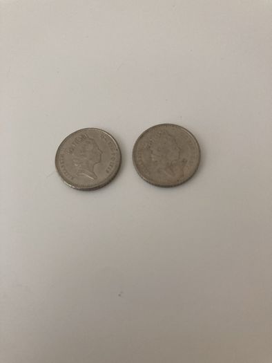English 5 pence 1995,1996