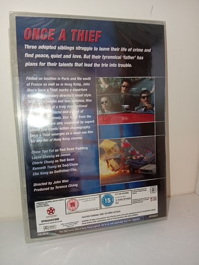 Rare De Agostini Collection ONCE A THIEF CHOW YUN FAT-new And Sealed OOP 1991